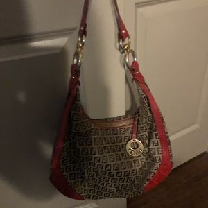 Authentic Red Fendi Bag